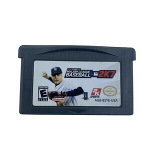 Major League Baseball 2K7 Nintendo Game Boy Advance GBA MLB Derek Jeter Tested